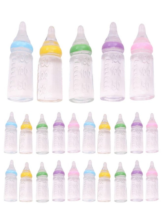 Toddmomy 30pcs Miniature Baby Bottle Baby Shower Favors Mini Plastic Baby Bottle Candy Bottle Boy Girl Newborn Baby Baptism Birthday Party Decor - Image 1
